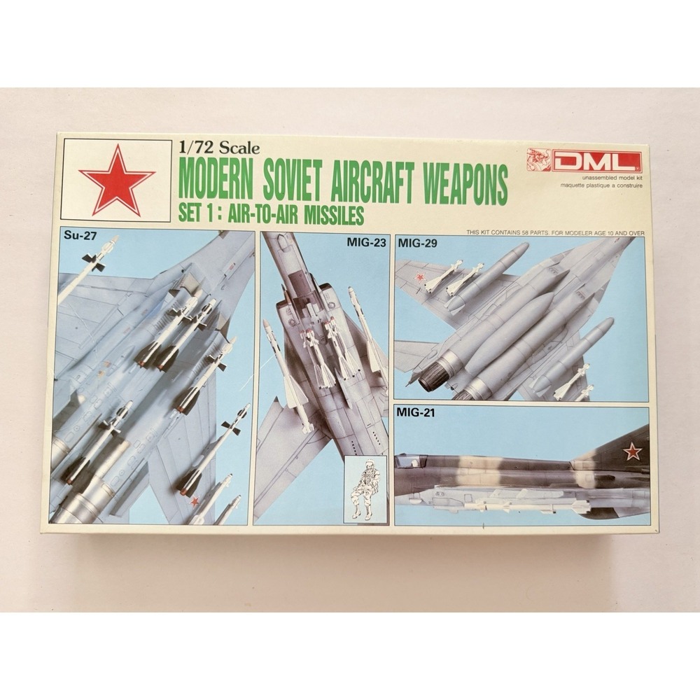 DML 1/72 Scale Modern Soviet Aircraft Weapons Set 1 Air-to-Air Missiles Kit